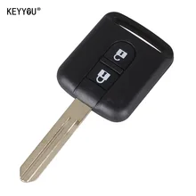 KEYYOU New Replacement Remote Car Key Shell Case Fob Keyless Entry 2 Button For Qashqai Nissan Micra Navara Almera Note
