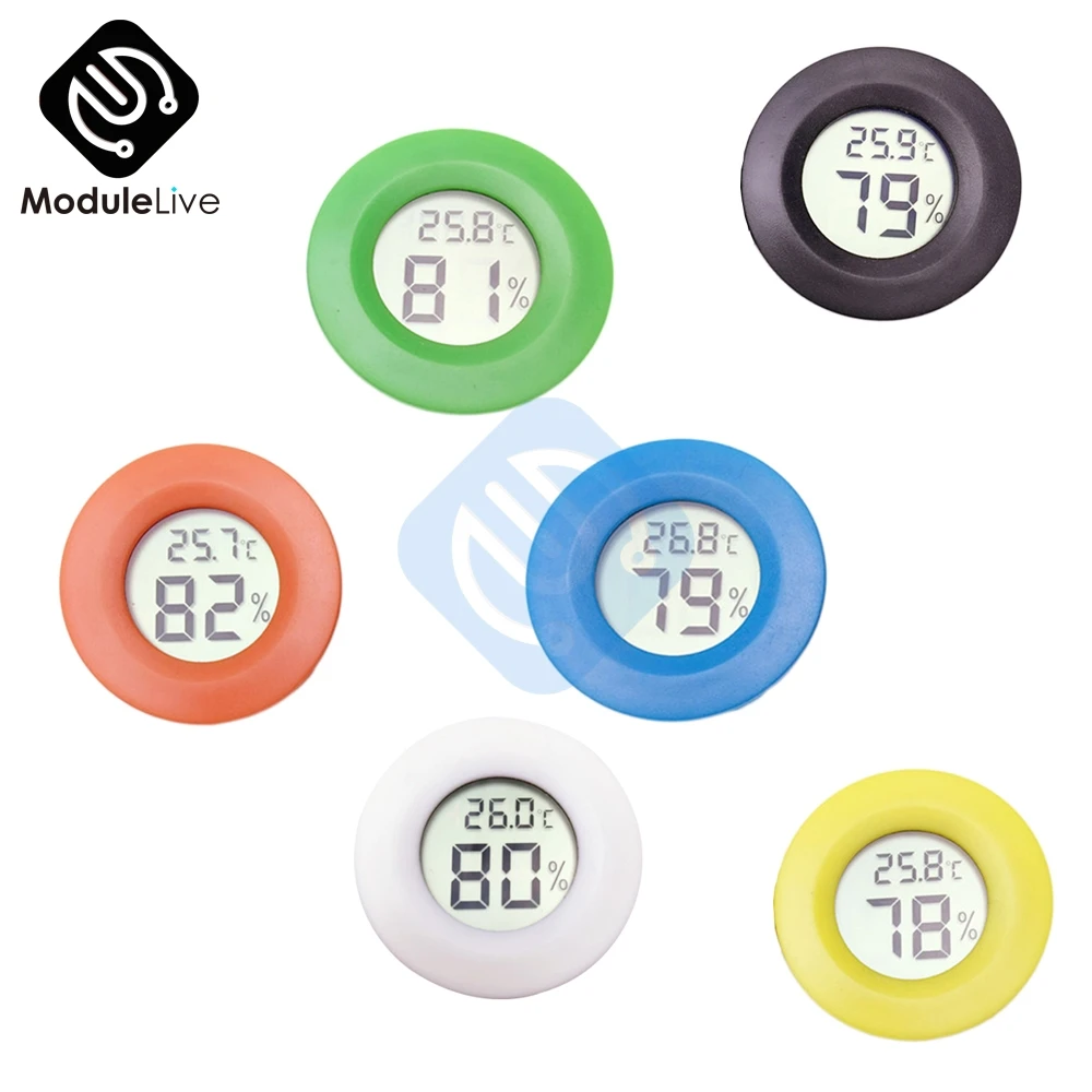 

Mini LCD Digital Thermometer Hygrometer Fridge Freezer Tester Temperature Humidity Meter Detector 6 Colors