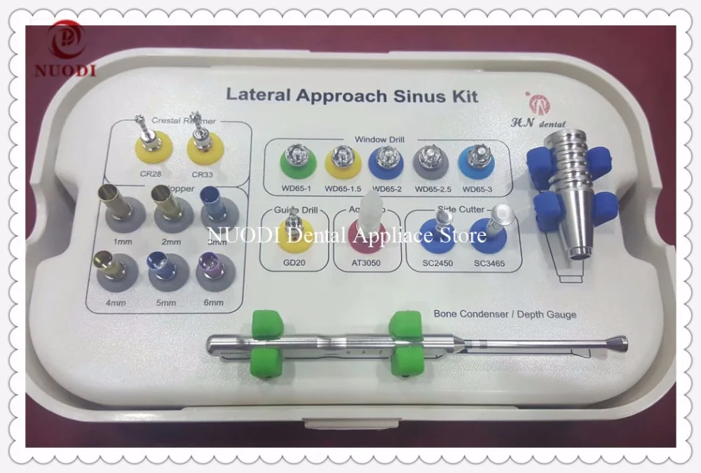 

Dental Lateral and Crestal Sunis Lift Implant tools Kit/Dental Implant instrument Lateral Approach Sinus Kit