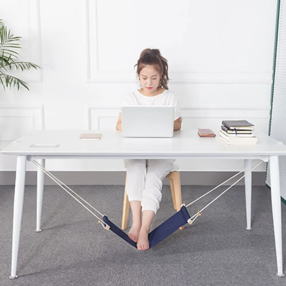 

Portable Office Foot Stand Adjustable Travel Sling Home Table Desk Feet Hammock