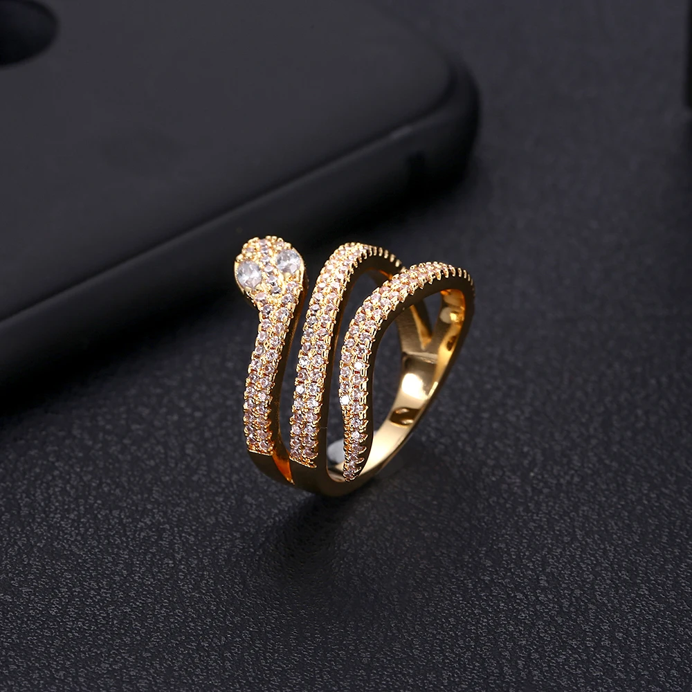 Jankely бренд дизайн серебряный цвет AAA кубического циркония Открытое кольцо Мода для женщин Круглый Кристалл Свадебные украшения