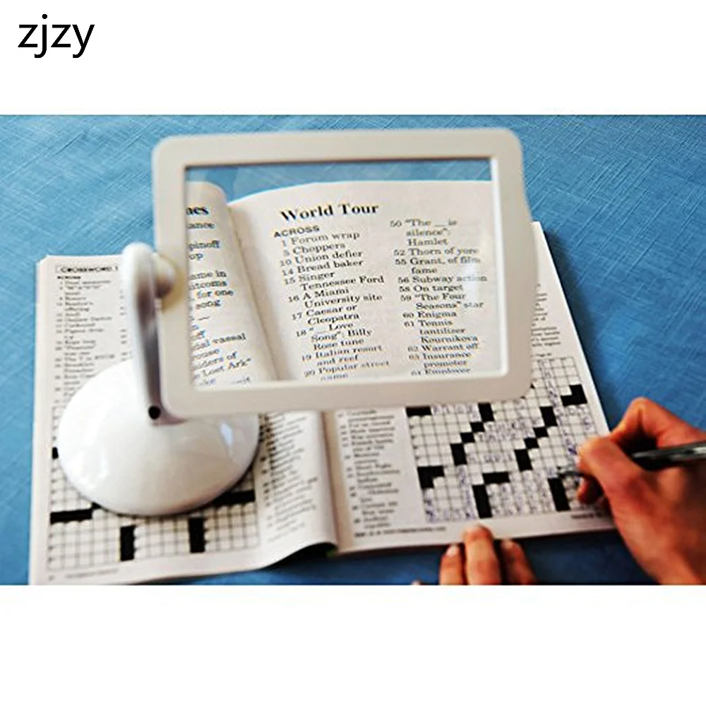 

New 5D DIY Diamond Painting Magnifying Glass Desktop LED Reading Lamp Large Lens Magnifying Glass Diamond Mosaic Lighting Tools