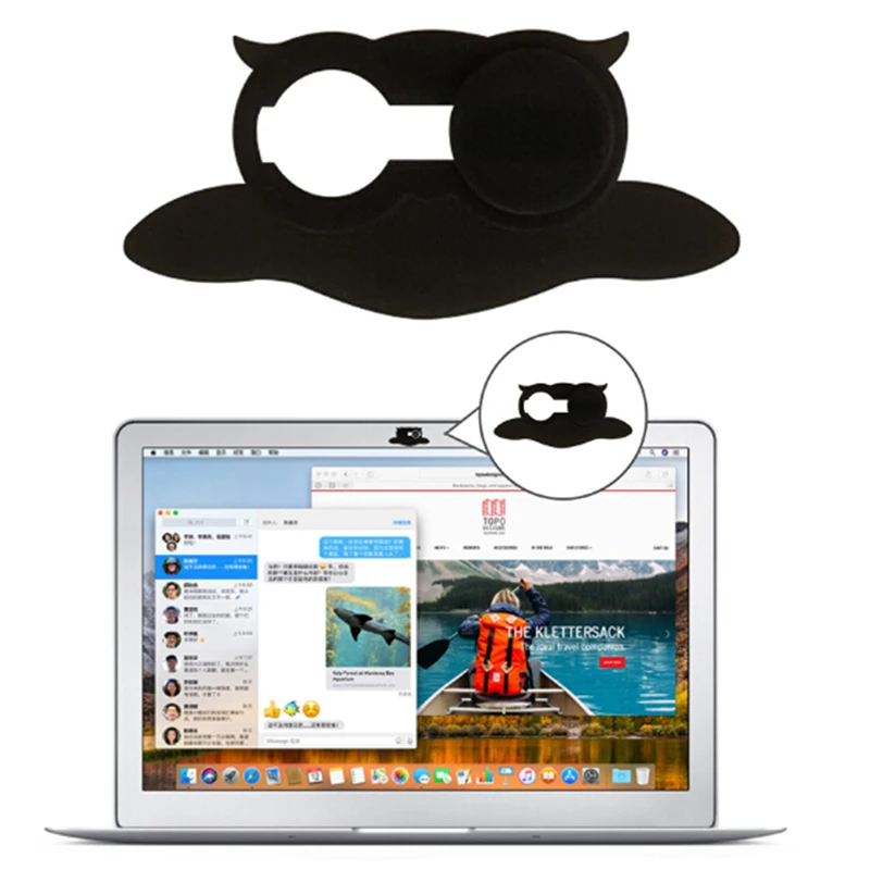 Camera Shield Stickers Notebook PC Tablet PC Mobile Anti-Hacker Peeping Protection Privacy Cover Owl Design Webcam Plastic Cover