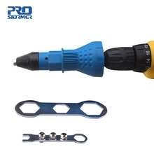 PROSTORMER Электрический заклепочный ореховый пистолет инструмент для клепки беспроводной клепальный сверлильный адаптер вставной гайка инструмент клепальный сверлильный адаптер