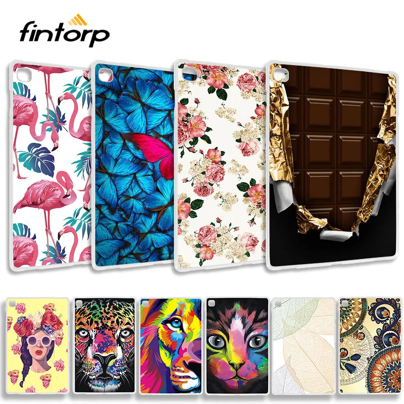 

Soft TPU Painted Case For Samsung Galaxy Tab S5E 2019 T720 T725 Cases Tab S5E 10.5" Silicone Back Tablet Protective Cover Capa