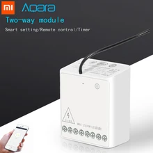 Aqara релейный модуль, двусторонний модуль, умная Настройка, приложение, контроль, двойные каналы, двигатель переменного тока, беспроводной контроллер для Mi Home Aqara релейный модуль, двусторонний модуль, умная Настройка, приложение, контроль, двойные каналы, двигатель переменного тока, беспроводной контроллер для Mi Home