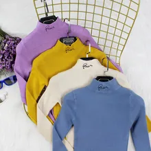 Hot 2019 Women Sweater Embroidered Letters 9 Colors Sweater Pullovers Spring Autumn Long Sleeve Knitted Tops D273 Hot 2019 Women Sweater Embroidered Letters 9 Colors Sweater Pullovers Spring Autumn Long Sleeve Knitted Tops D273