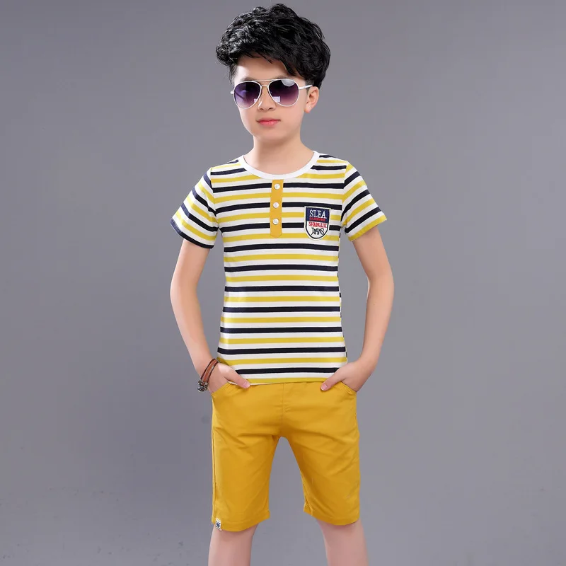 

Clearance Sale Boys clothes Kid Summer Big Boy Clothing Sets Short Sleeve T Shirt + Pants Child Children
