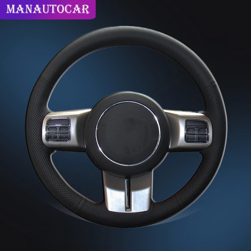 Car Braid On The Steering Wheel Cover For Jeep Grand Cherokee 20112013 Compass Wrangler Patriot
