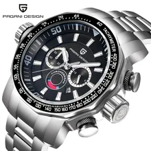 Stainless Steel Watches Men Luxury Brand Waterproof Sport Quartz Watches Man Chronograph Watches Military Men Clock montre homme