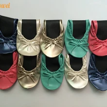 Лучшие скидки складывающиеся балетки с индивидуальным логотипом сумка