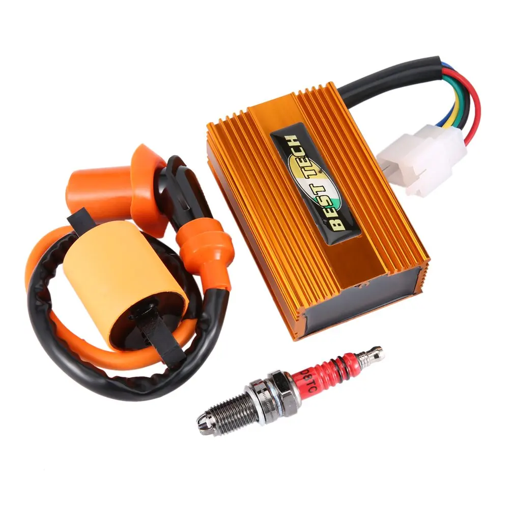 

GY6 Coil Racing Air Filter CDI Ignition for 125cc 150cc with Fuel Filter Spark Plug Engine Atv Mopeds Scooter Go Karts Parts