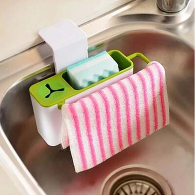 Self Draining Sink Tidy Sink Aid Caddy Organizer Brush Sponge Cleaning