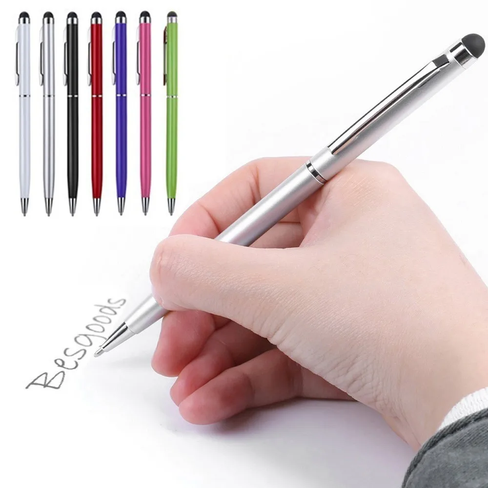 CAPRRIE 2 в 1 ручка для сенсорного экрана + Шариковая iPad iPhone планшета смартфона Прямая