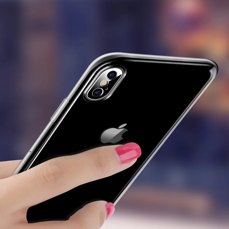 Ультратонкий Прозрачный чехол для телефона, чехол для iPhone 11 Pro max XS Max XR X 7 8 6 6s Plus, Прозрачный жесткий пластиковый чехол-накладка из поликарбоната