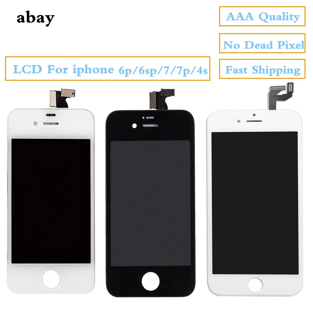 

LCD Screen For iPhone 6 Plus 6s plus Display Assembly Replacement with Digitizer Phone Parts for iphone 7 Plus 4S LCD Pantalla