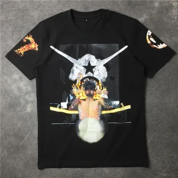 

New High 19ss Men Jesus stars T Shirts kanye T-Shirt Hip Hop Skateboard Street Cotton T-Shirts Tee Top Top #112