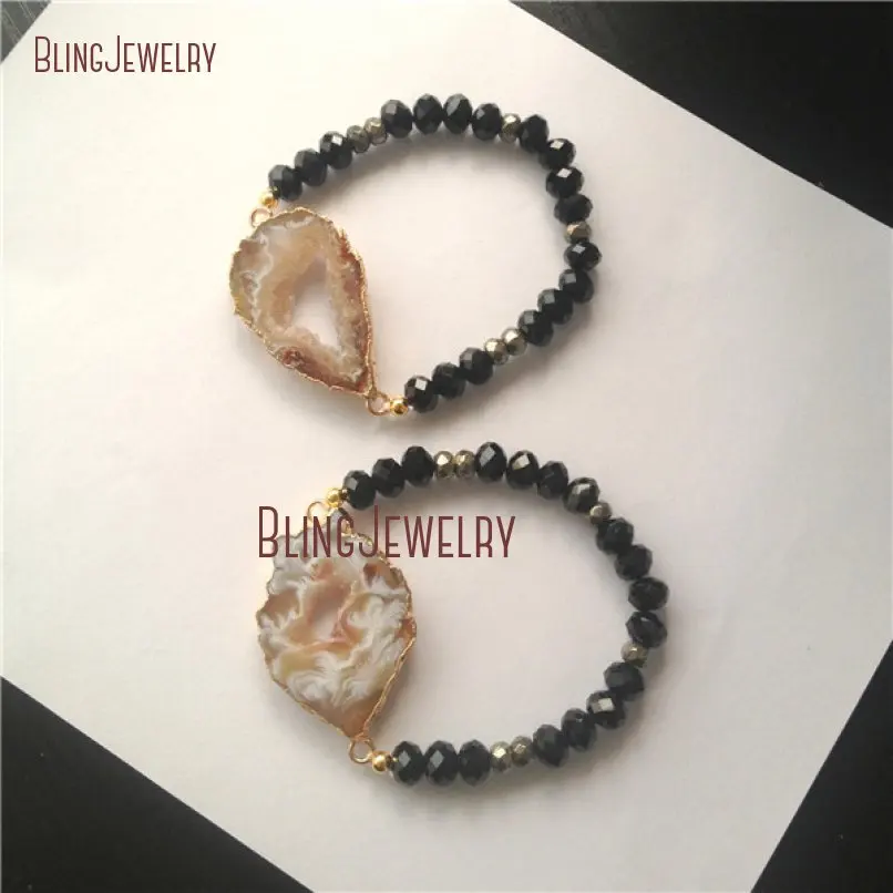 20181207-BM20416-Best Seller Agate Geode Glass Crystal Hematite Bracelet Iron Outlet_3