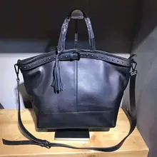 Новые женские сумки большой емкости натуральная кожа Повседневная сумка через плечо для леди Crossobdy Кошелек большая сумка для покупок Женская