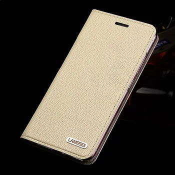 

Wangcangli Genuine Leather Flip Case For iPhone 8 X Cowhide Litchi Texture Phone Cover For iPhone 6 6S 7 Plus cases