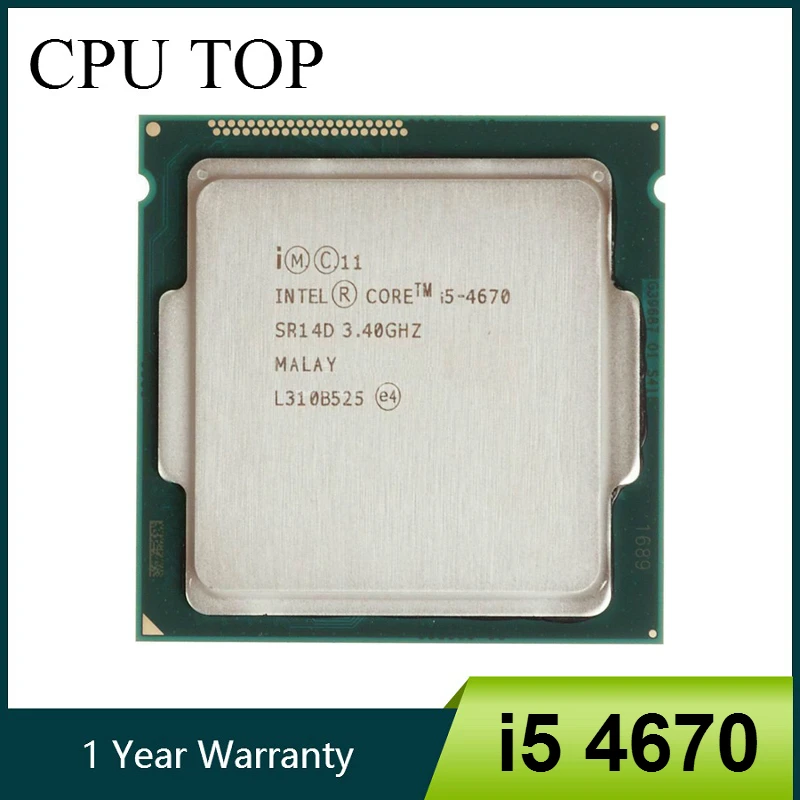 

Intel Core i5 4670 3.4GHz 6MB Socket LGA 1150 Quad-Core CPU Processor SR14D i5-4670