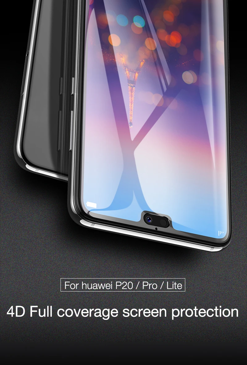 CAFELE 4D Защита экрана для huawei p20 pro lite Полное покрытие закаленное стекло для huawei p20 lite Закаленное стекло Защитная пленка