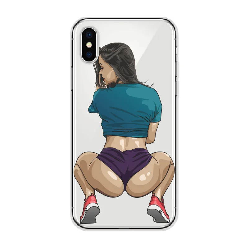 Сексуальная горячая девушка лето Twerk It Swag на мягкий прозрачный чехол для телефона