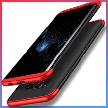 

3 in 1 Phone Case Tough 360 Full Protection Matte Hard PC Case For Samsung Galaxy S8 Case S8 Plus Cover Coque for Galaxy Note 8