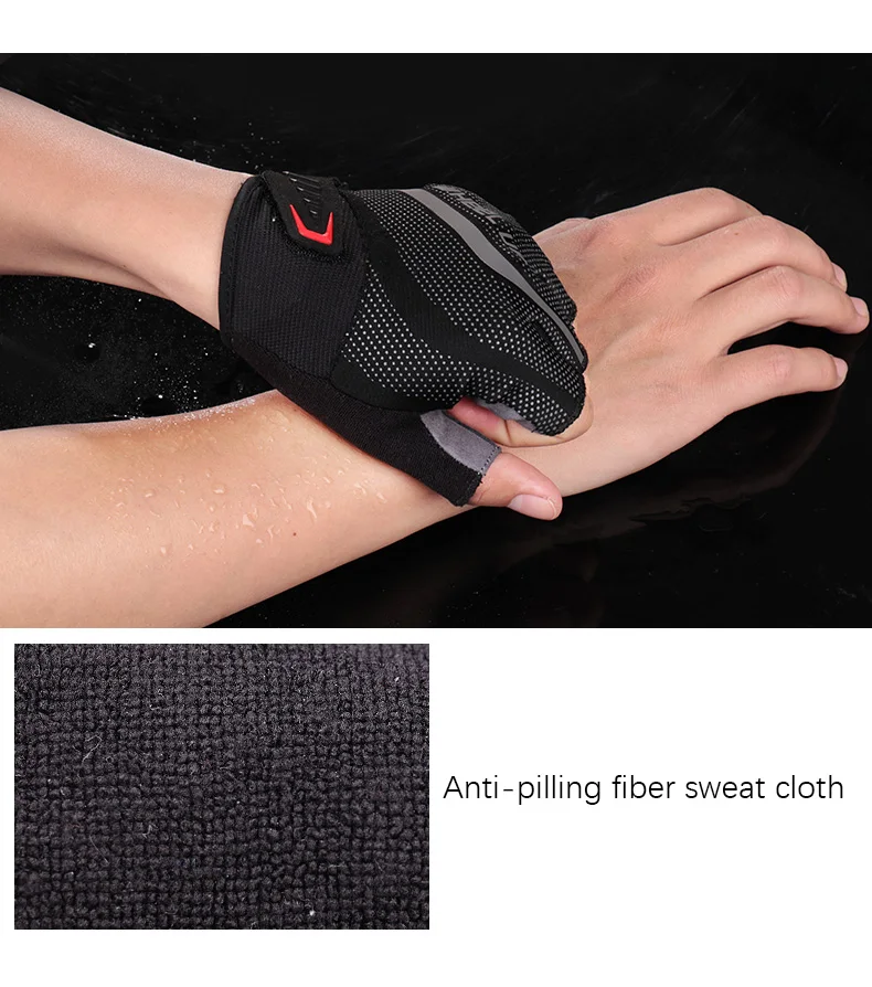 Велосипедные перчатки с полупальцами, гелевые перчатки для велоспорта, дышащие перчатки для горного велосипеда, горного велосипеда