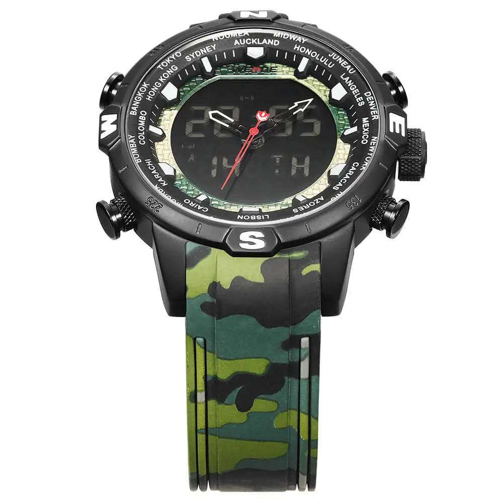 WEIDE оригинальный для ЖК дисплея электронные мужские часы спортивные роскошные