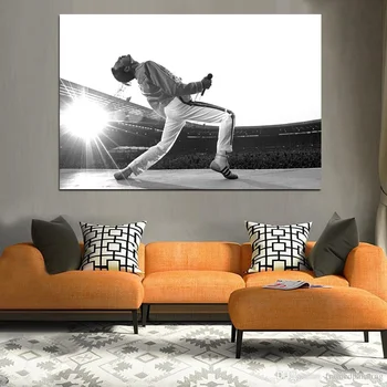 

Freddie Mercury Art Silk Poster Music poster Wall Pictures for Living Room No Frame