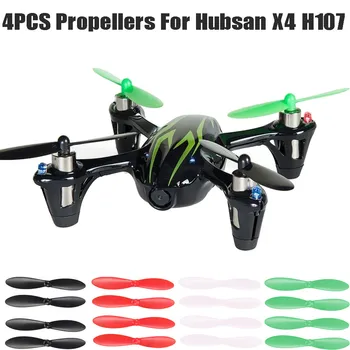 

4PCS helicopter spare parts Propellers Blades Accessories Spare Part For Hubsan X4 H107C H107D H107L #