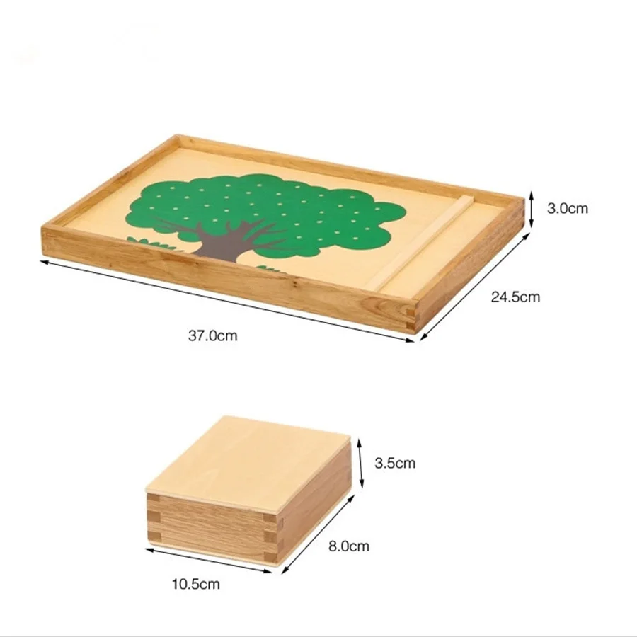 Детские развивающие игрушки Монтессори игрушки яблоневое дерево счетное обучение отличный подарок для детей деревянный