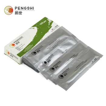 

0.25*40mm can choose size 10 boxes/lot disposable sterile acupuncture needles single use PengShi 10 needles with a Tube 100 pcs