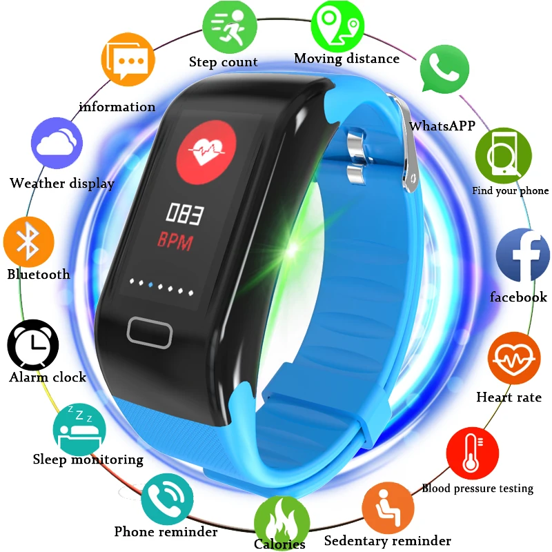 Фитнес-часы Smartband Heart Rate Monitore умный Браслет для здоровья и сна наручные часы