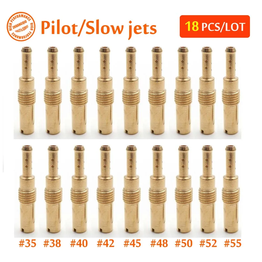 

18 Pieces Carb Idle Slow/Pilot Jets For GY6 50CC Scooter ATV LANCE ZNEN JONWAY NST LIFAN SUNL BAJA Injector Nozzle