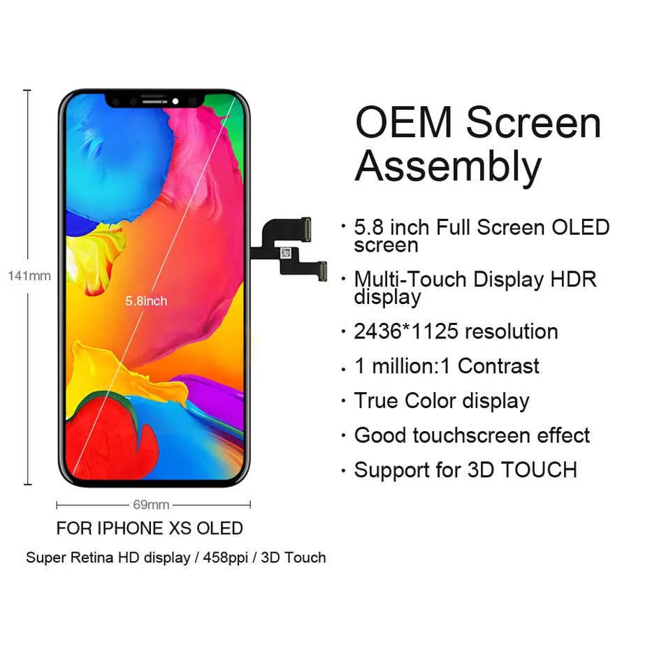 ЖК-экран для iPhone X Xs Max XR, ЖК-дисплей для Tianma OEM, сенсорный экран, ЖК-дисплей S с дигитайзером, запасная сборка, ЖК-дисплей