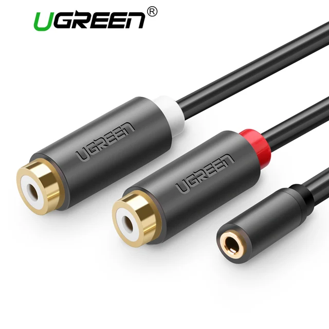 Special Offers Ugreen RCA Cable 2RCA Female to 3.5mm Jack Female Audio Cable Gold Plated Extension Aux Cable for Home Theater DVD VCD TV Special Offers Ugreen RCA Cable 2RCA Female to 3.5mm Jack Female Audio Cable Gold Plated Extension Aux Cable for Home Theater DVD VCD TV