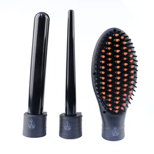 DODO турмалин керамический 3 в 1 многофункциональные инструменты для укладки волос Сменные бигуди для волос и ионный керамический выпрямляющая щетка Утюг