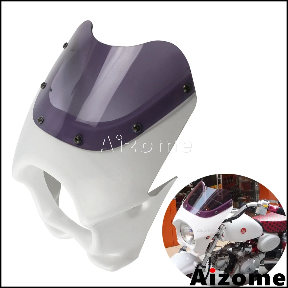 Universal Motorcycle Front Light Headlight Fairing For YAMAHA RZ50 YB 1