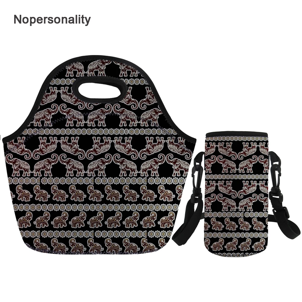 

Nopersonality Neoprene Elephant Unicorn Print Lunch Bag for Women Thermal Insulated Kids Carry Storage Picnic Bag Tote Lunch Box