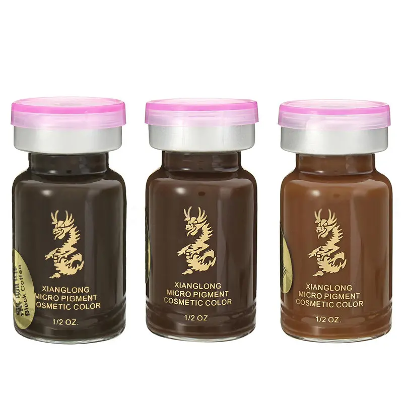 Permanent Eyebrow Tattoo Ink Professional Makeup Pigment 3D Micropigmentation Brows Ink Emulsions 3 Colors
