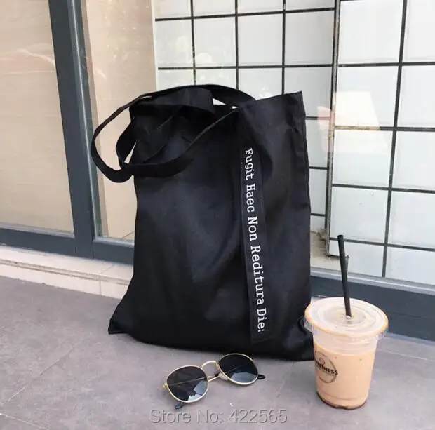 

Free Shipping Eco-Friendly Shopping Bag Japanese Style Handbag Leisure Bag Black HOT SALE , #11097
