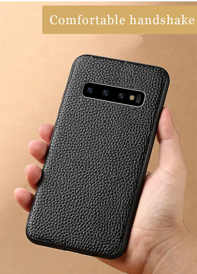 LANGSIDI чехол из натуральной кожи для мужчин S10 бизнес для samsung Galaxy s10 plus откидной Чехол для телефона, Capa противоударный для s10 e