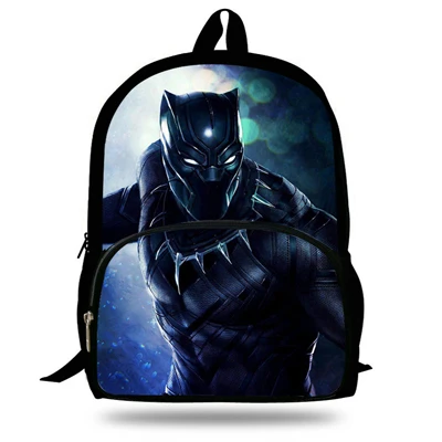 16-дюймовый шпилька популярный рюкзак Hero для мальчиков и девочек, цвет черный; пантера мешок для детей школьного школьный рюкзак для подростков - Цвет: 16D5045