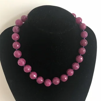 

Dreamlike Deep Red Rubies Necklace with Collier 35/40/45/50/55/60/70cm Gem Stone Jewelry Natural Stone Neckalce Prom Party Gift