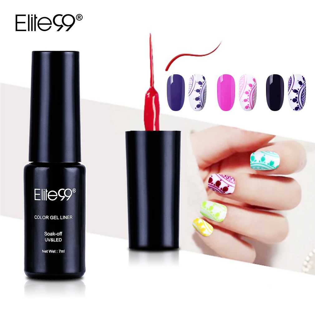 Elite99 7ml Wire Drawing Nail Gel Lacquer Painting Varnish Soak Off Pulling Silk Spider Creative Art Polish | Красота и здоровье