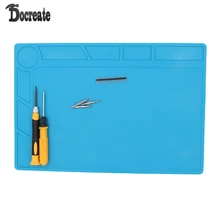 34x23 см термостойкий силиконовый коврик для ремонта теплоизоляция BGA паяльная ремонтная станция с 20 см шкалой