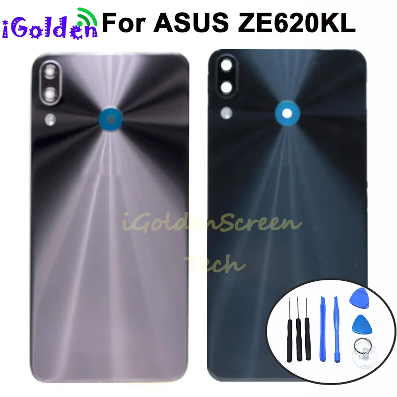 Задняя крышка аккумулятора 6 2 дюйма для Asus Zenfone 5 2018 Gamme ZE620KL корпус из стекла ASUS 5z с
