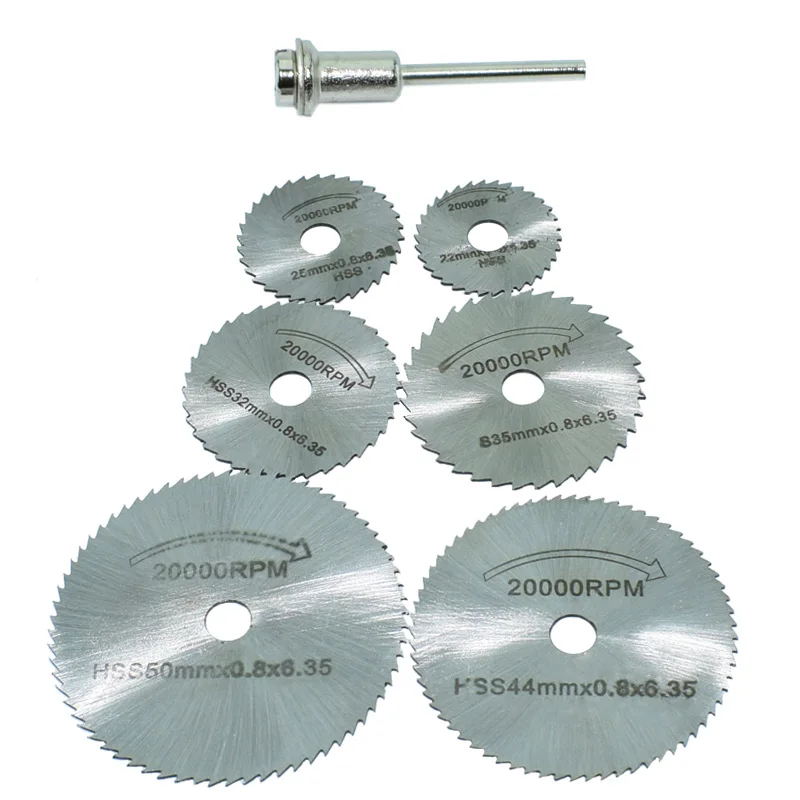 Buy 6pcs HSS Circular Saw Blade Mini Dremel Metal